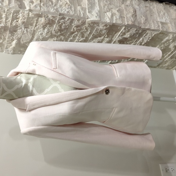 Tommy Hilfiger Ballerina Pink Notch-Lapel Single Gold Button Blazer - Picture 4 of 13